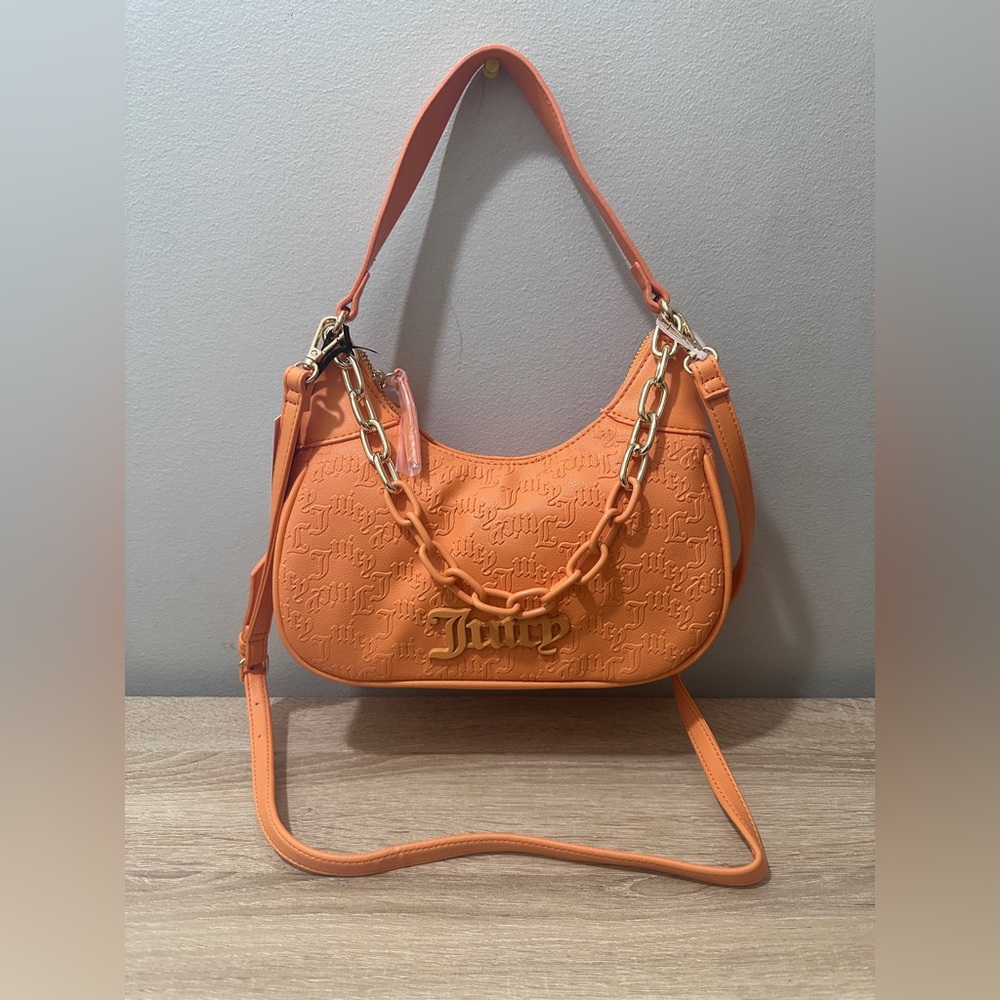 NWT Juicy Couture Can’t Tame Her Shoulder Bag Apricot Crush